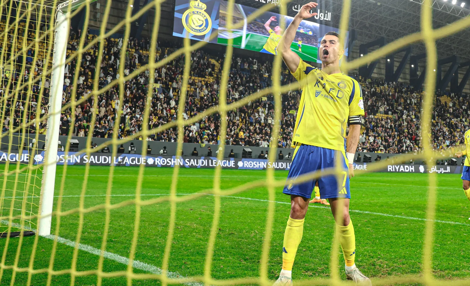 Ronaldo off mark in 2025 as Al Nassr move third with Al Okhdood win
